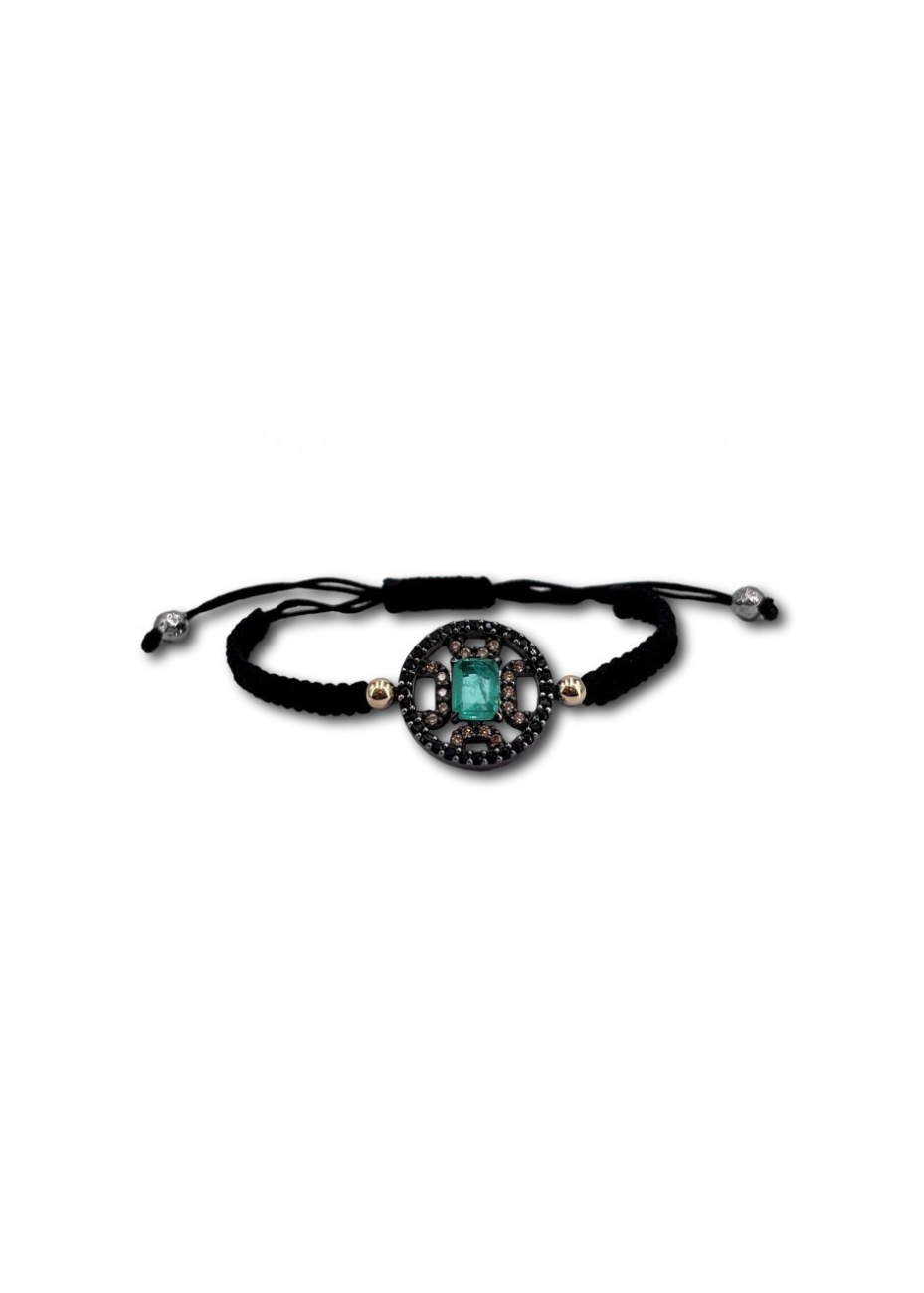 Pulsera WINDOWS plata, oro y semipreciosas