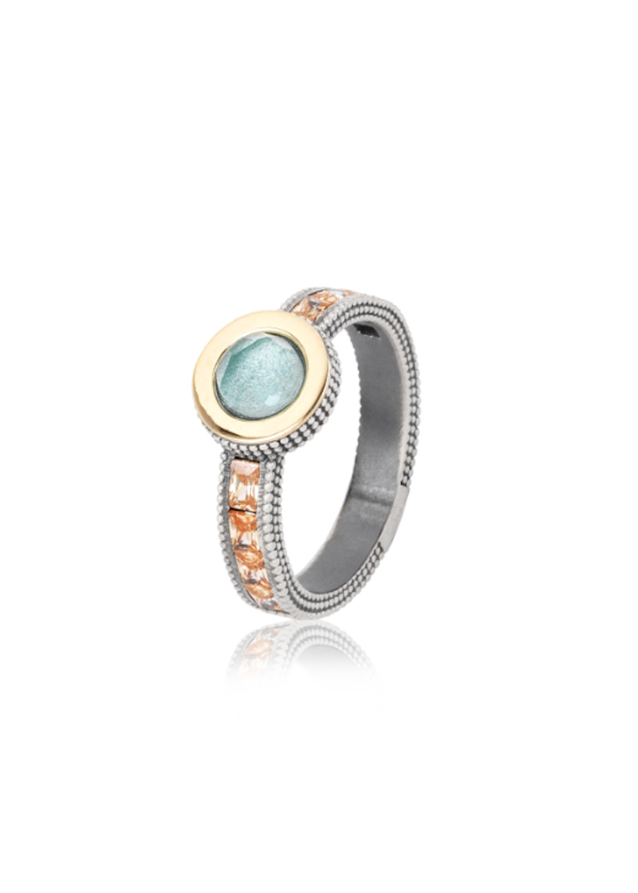 Anillo SUNFIELD GORBEIA plata y semipreciosas Anillo SUNFIELD GORBEIA plata y semipreciosas
