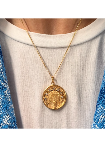 Medalla TAMARA Virgen del Pilar plata