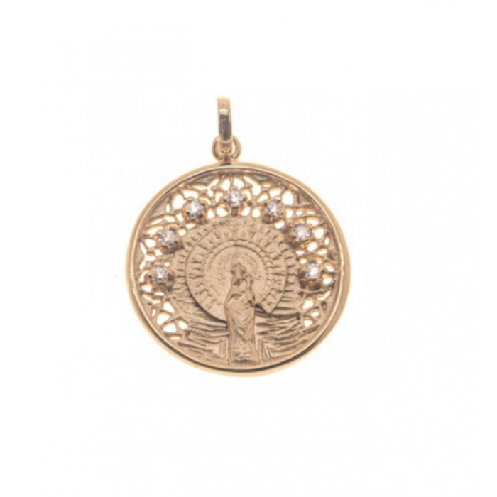 Medalla TAMARA Virgen del Pilar plata
