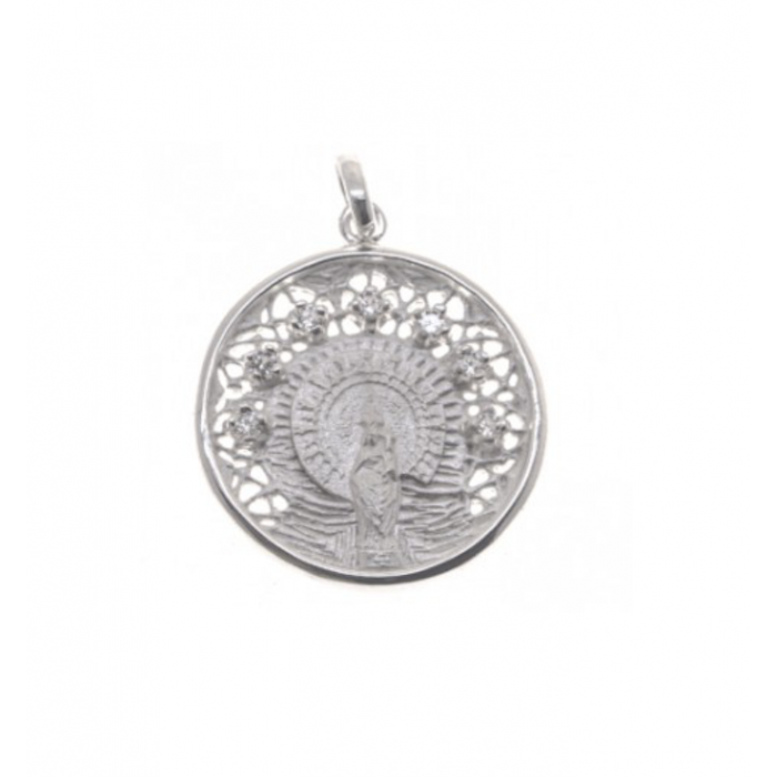 Medalla TAMARA Virgen del Pilar plata
