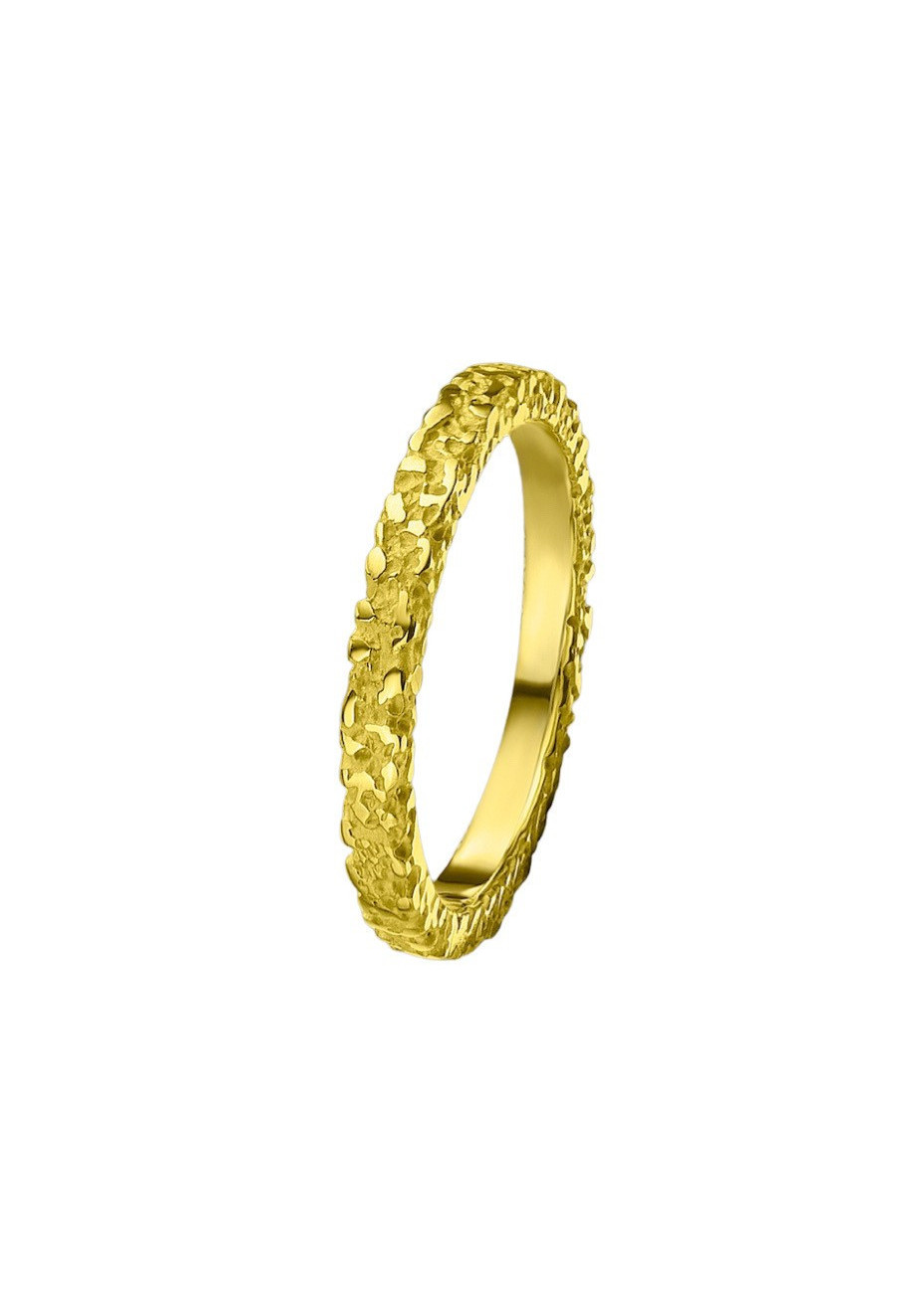 Alianza oro amarillo con textura semipulida Alianza oro amarillo con textura semipulida