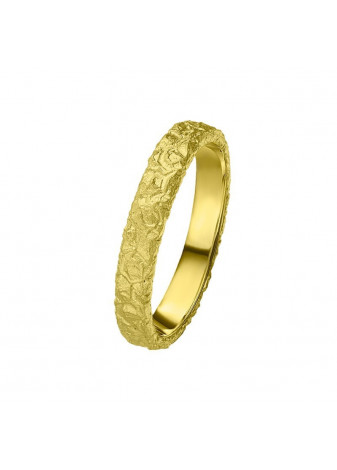 Alianza oro amarillo con textura mate