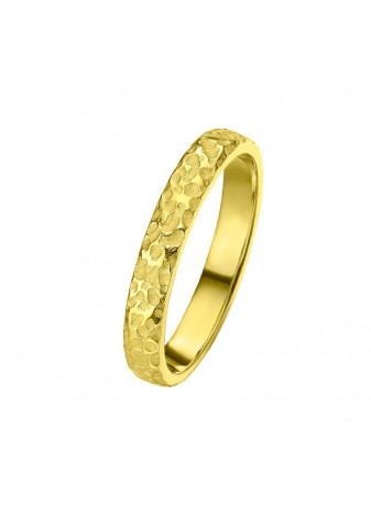 Alianza oro blanco con textura