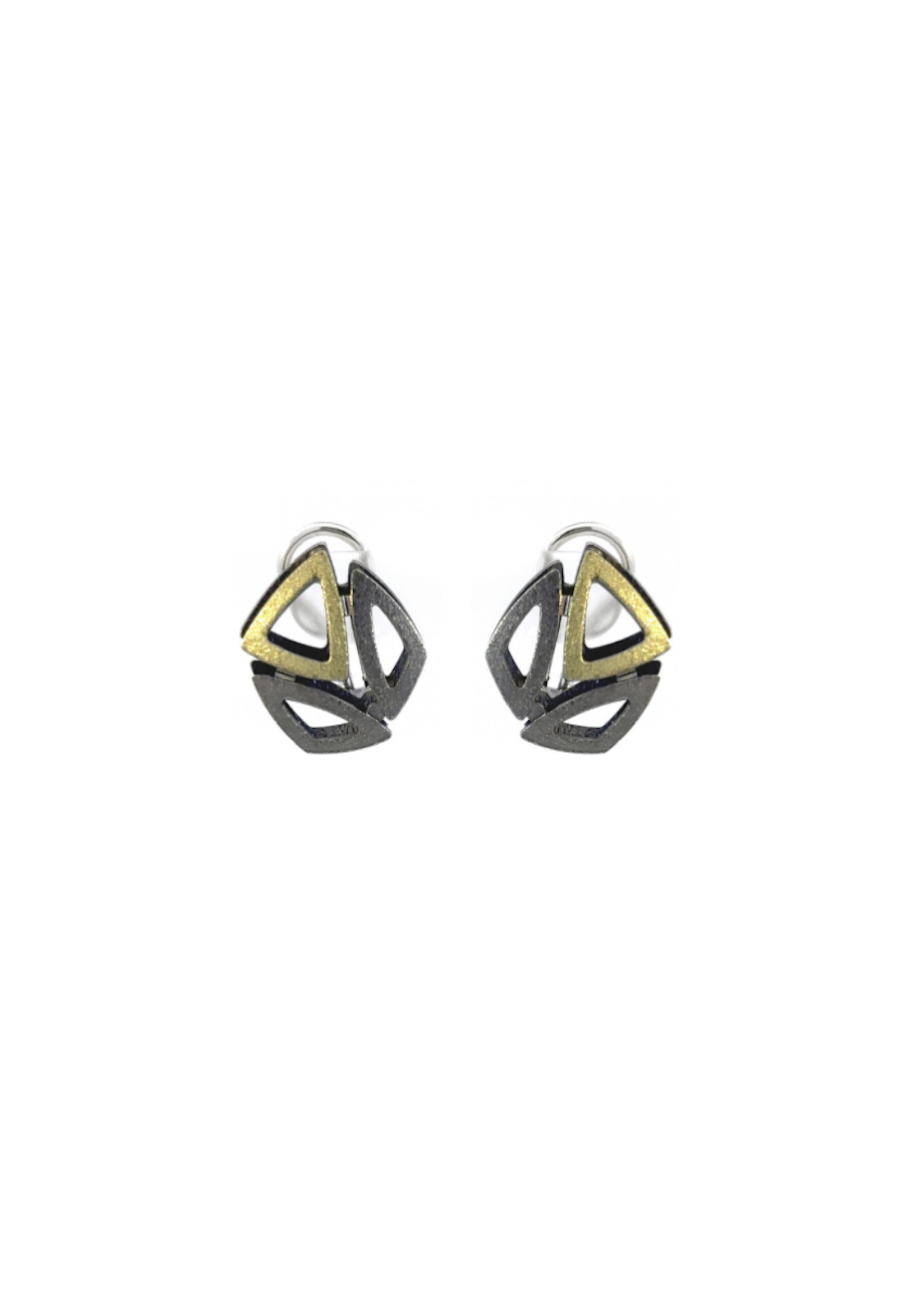 Pendientes plata y oro