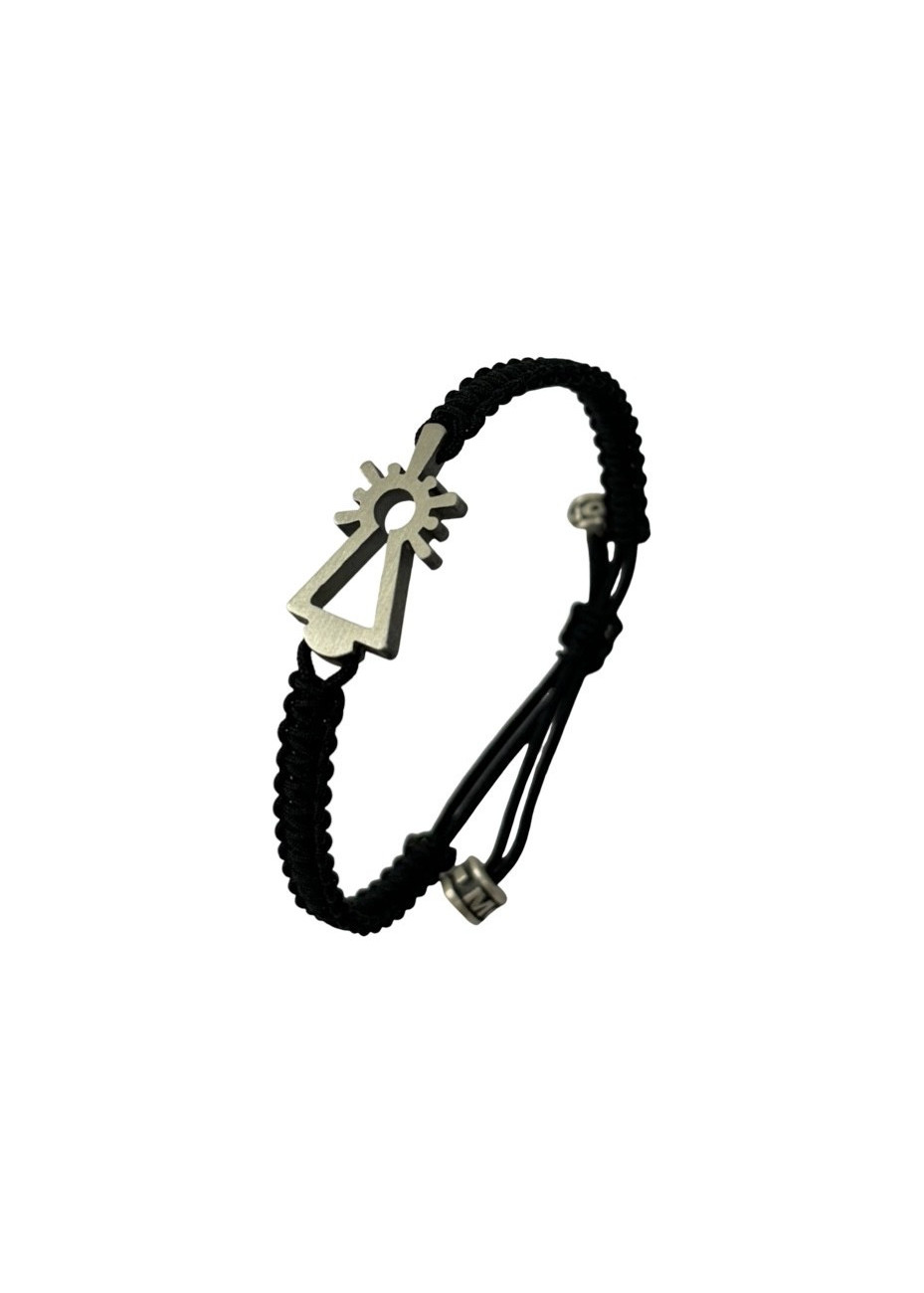 Pulsera Virgen del Pilar nylon negra Pulsera Virgen del Pilar nylon negra