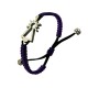 Pulsera Virgen del Pilar nylon morada