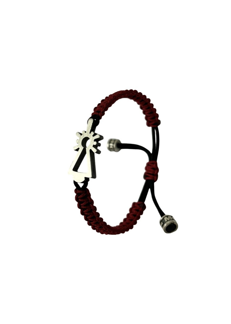 Pulsera Virgen del Pilar nylon roja Pulsera Virgen del Pilar nylon roja