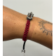 Pulsera Virgen del Pilar nylon roja