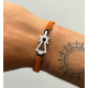 Pulsera Virgen del Pilar nylon naranja