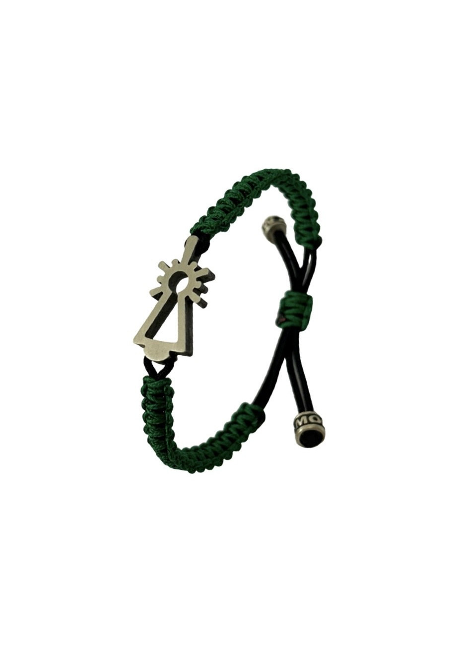 Pulsera Virgen del Pilar nylon verde Pulsera Virgen del Pilar nylon verde