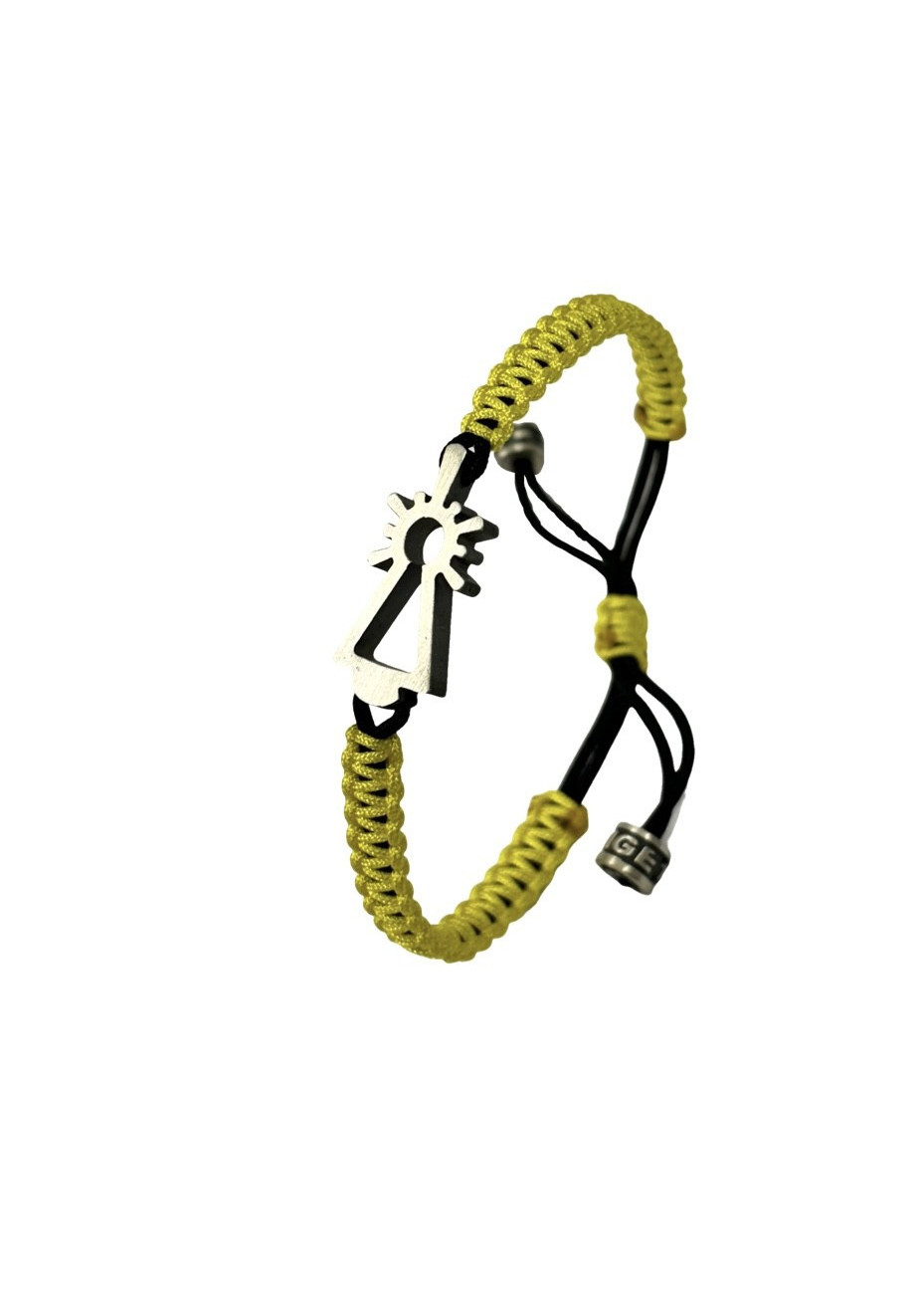 Pulsera Virgen del Pilar nylon negra Pulsera Virgen del Pilar nylon negra