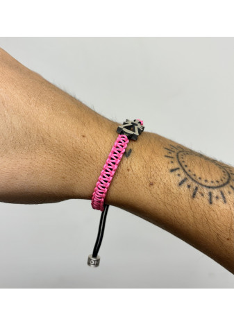 Pulsera Virgen del Pilar nylon verde