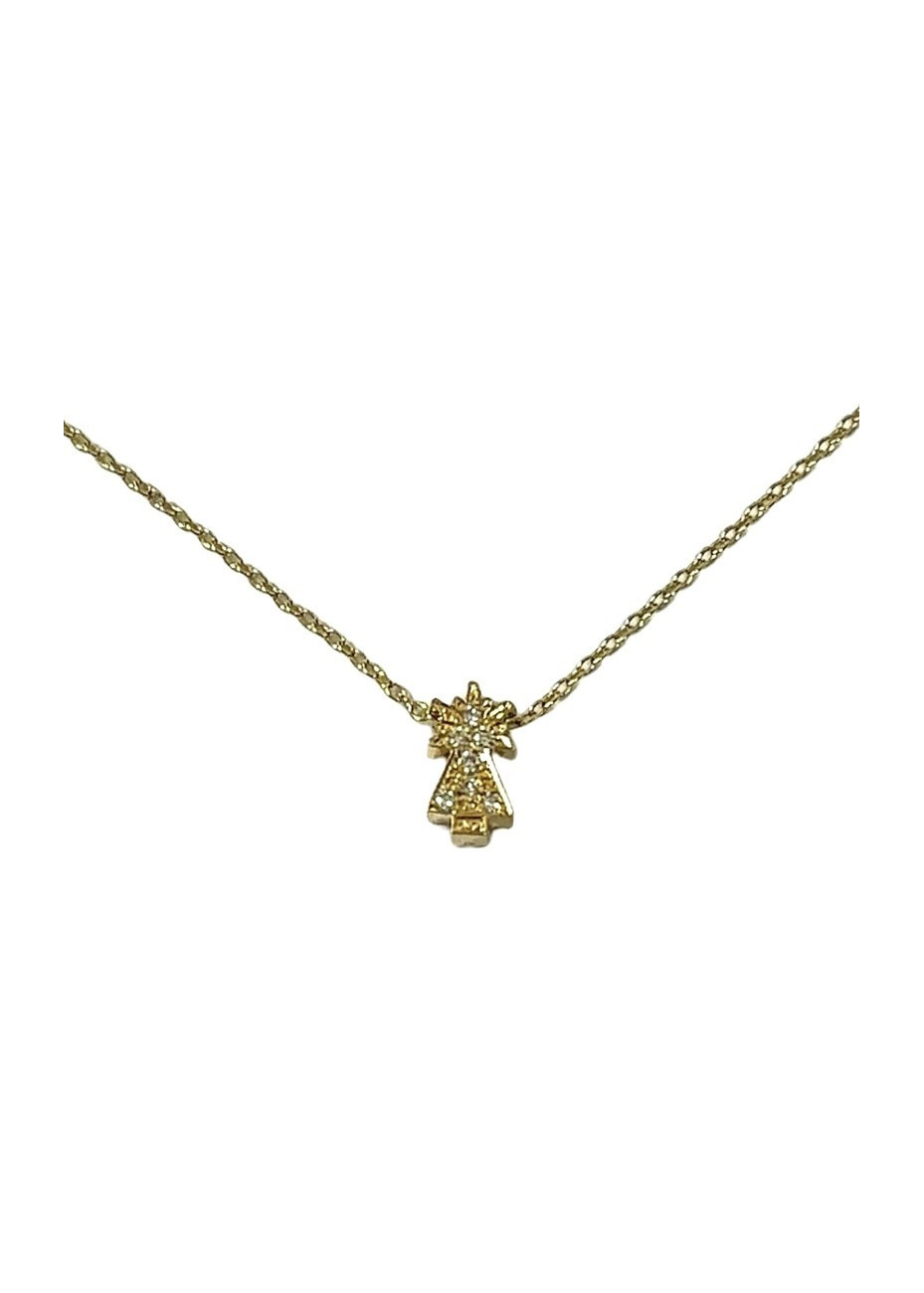 Colgante Virgen del Pilar oro amarillo y diamantes Colgante Virgen del Pilar oro amarillo y diamantes