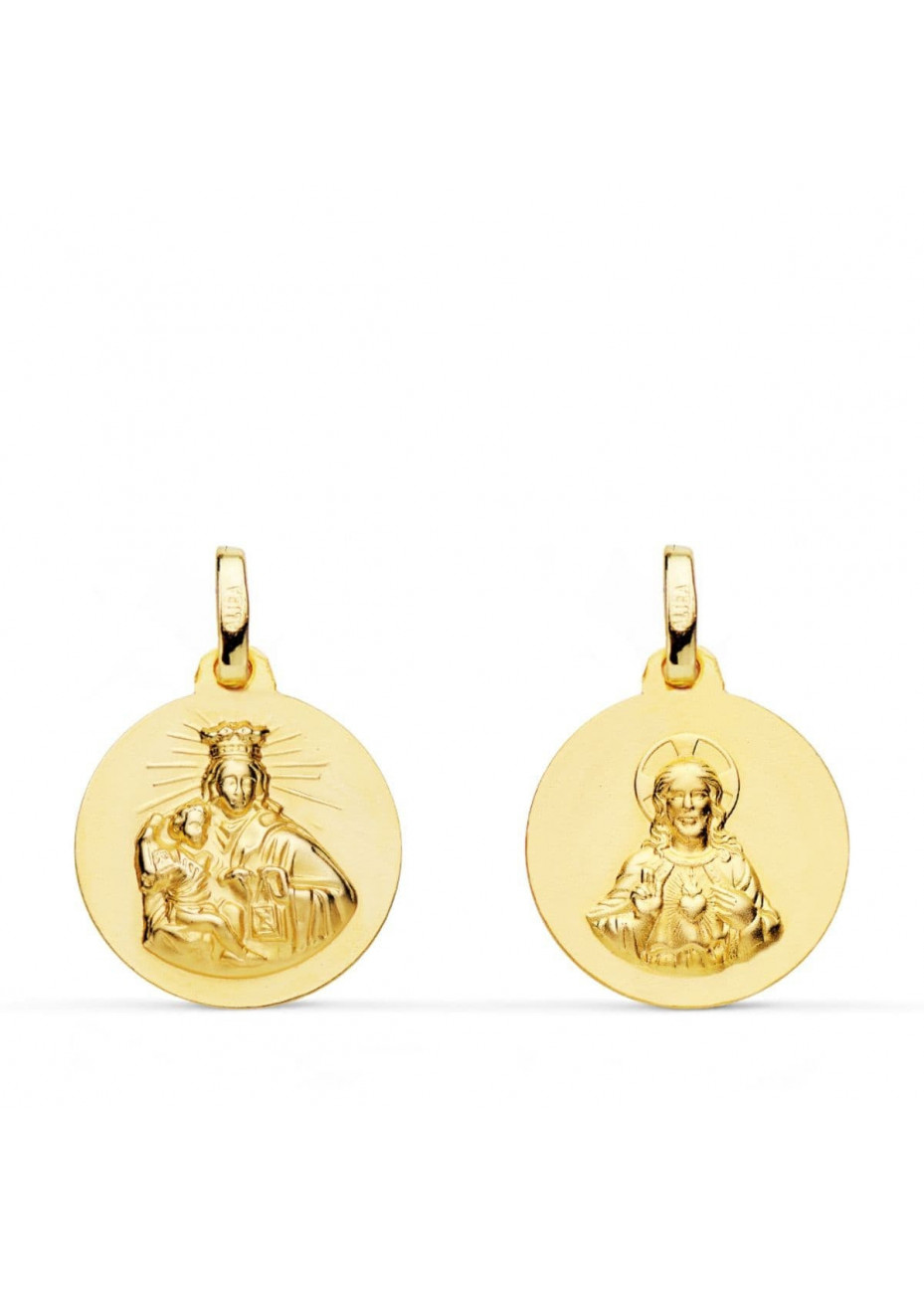 Medalla escapulario oro 16mm