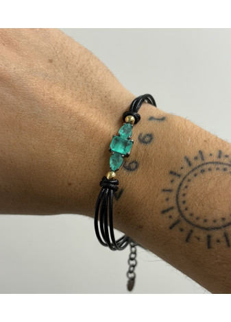 Pulsera BOHEMME plata y oro