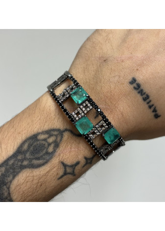Pulsera BOHEMME plata y oro