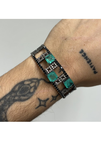 Pulsera BOHEMME plata y oro