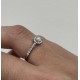 Anillo de platino con diamantes 0,55