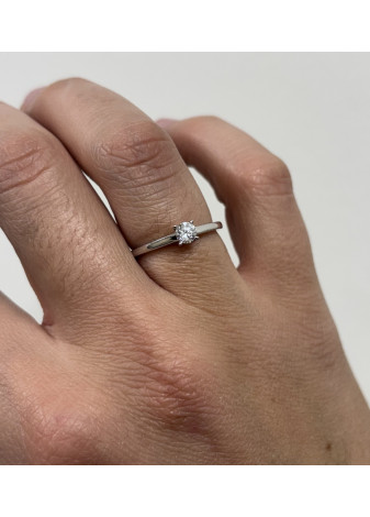Solitario y diamante de laboratorio de 0,25CT