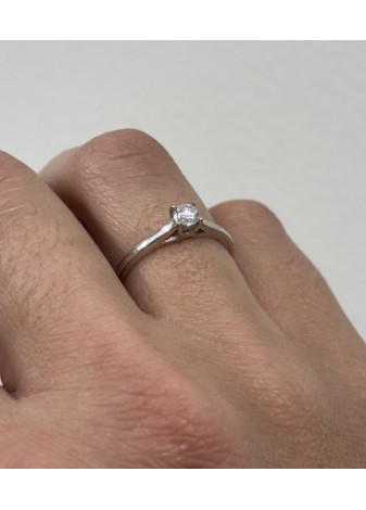 Solitario y diamante de laboratorio de 0,25CT