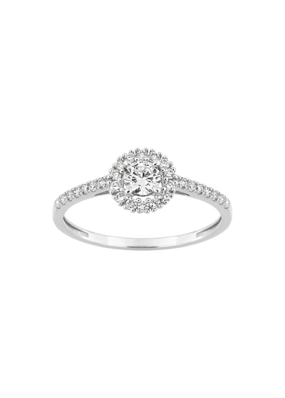 Anillo oro blanco y diamantes Anillo oro blanco y diamantes