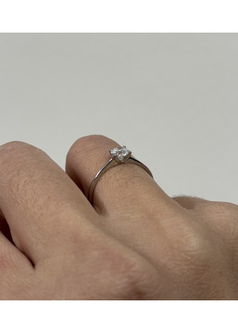 Solitario de platino con diamante de laboratorio de 0,51cts
