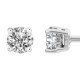 Pendientes dormilonas oro blanco con diamantes 1,04 ct