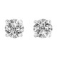 Pendientes dormilonas oro blanco con diamantes 1,04 ct