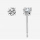 Pendientes dormilonas oro blanco con diamantes 1,04 ct