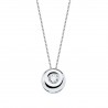 Colgante de oro blanco con diamante 0,05ct