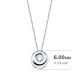 Colgante de oro blanco con diamante 0,05ct