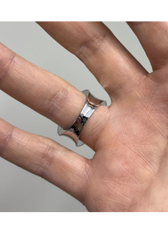 Anillo BOHEMME plata, oro y espinelas negras