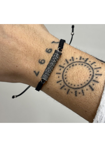 Pulsera porta cenizas columna Virgen del Pilar de plata