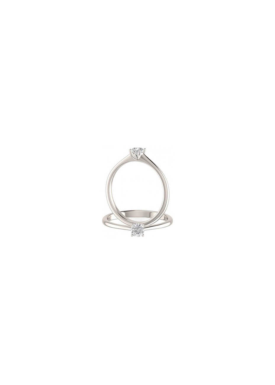 Solitario platino y diamante 0,25ct