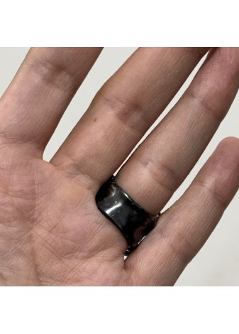 Anillo plata y oro con rubí en bruto e hiolina