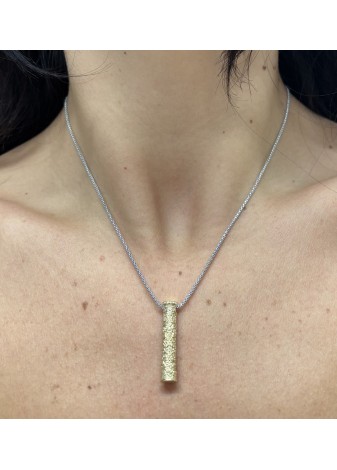 Colgante columna plata Virgen del Pilar