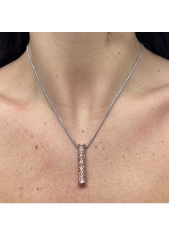 Colgante columna plata Virgen del Pilar