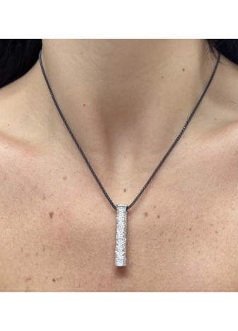 Colgante columna plata Virgen del Pilar