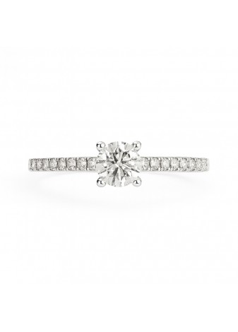 Anillo oro blanco y...