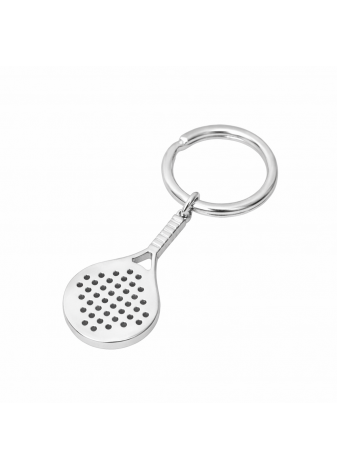 LLavero pala de padel de plata