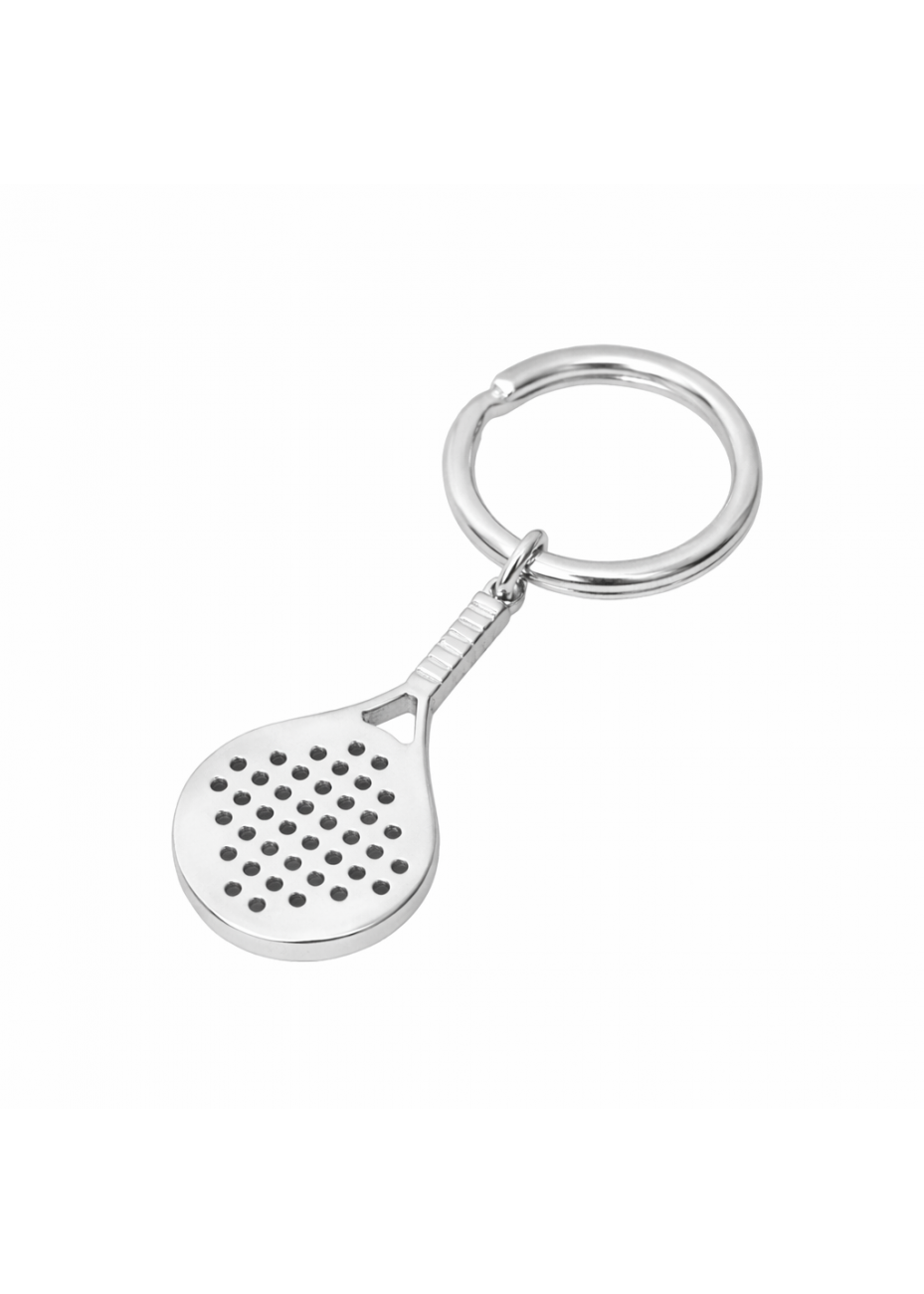 LLavero pala de padel de plata