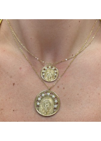 Gargantilla TAMARA Virgen del Pilar plata