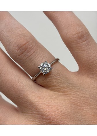 Solitario platino y diamante LAB DE 1,01ct