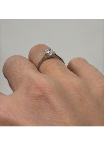 Solitario platino y diamante LAB DE 1,01ct