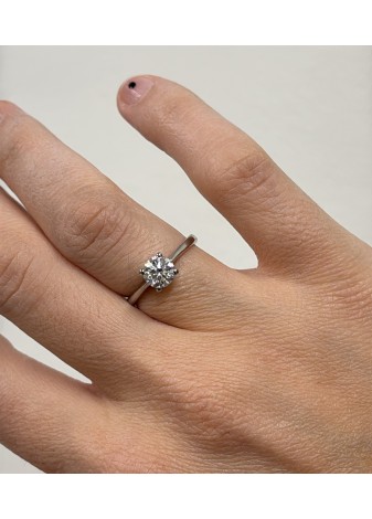 Solitario platino y diamante LAB DE 1,01ct