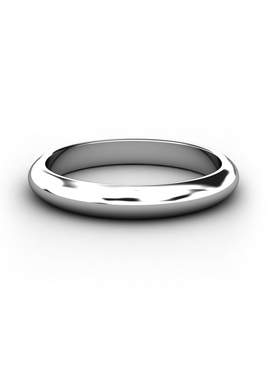 Alianza de platino 950 de 3mm