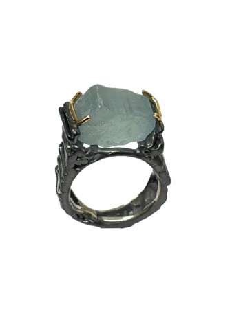 Anillo plata, oro amarillo...