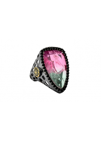 Anillo BOHEMME plata, oro y...