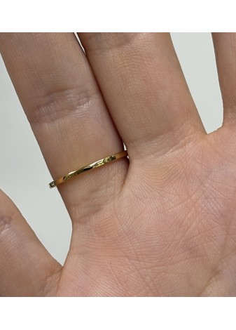 Anillo de oro amarillo y diamantes LAB 0,40ct